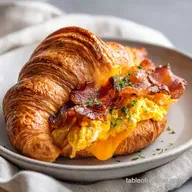 Croissant Breakfast Sandwiches: Fluffy and Golden