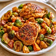 Sheet Pan Chicken with Maple Glaze