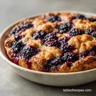 Simple Baked Blackberry Cobbler for 6
