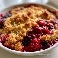 Strawberry Blackberry Cobbler for 8