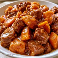 Sweet Potato Beef Stew for 6 Servings