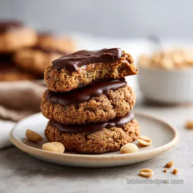 Quick 3-Ingredient Peanut Butter Cookies in 15 Minutes Recipe Card