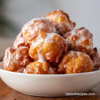 Baked Apple Fritters in 40 Minutes Recipe Card