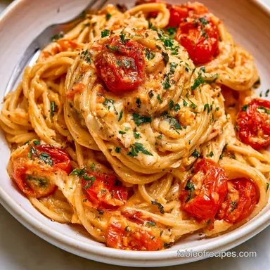 Baked Feta Pasta in 30 Minutes Recipe Card