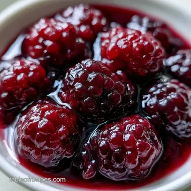 Blackberry Cobbler Filling for 8 Servings Recipe Card
