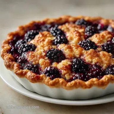 Blackberry Cobbler: Cake-Like Crust Recipe Card