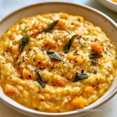 Butternut Squash Orzo in 40 Minutes Recipe Card