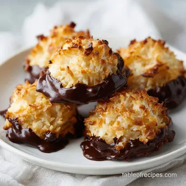 Chewy Coconut Macaroons in 35 Minutes Recipe Card