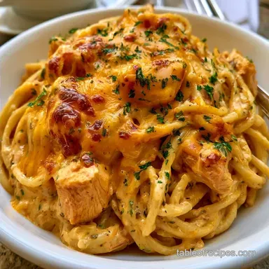 Creamy Chicken Spaghetti Casserole