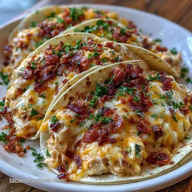 Crack Chicken Tacos with Cream Cheese Recipe Card