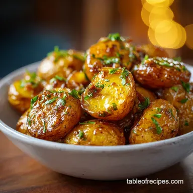 Creamy Garlic Baby Potatoes in 36 Mins Recipe Card