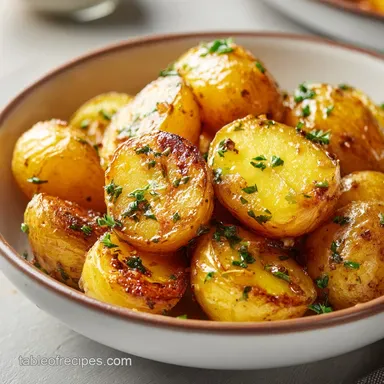 Creamy Garlic Baby Potatoes in 36 Mins