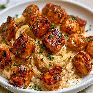Spaghetti Squash Alfredo with Chicken Recipe Card