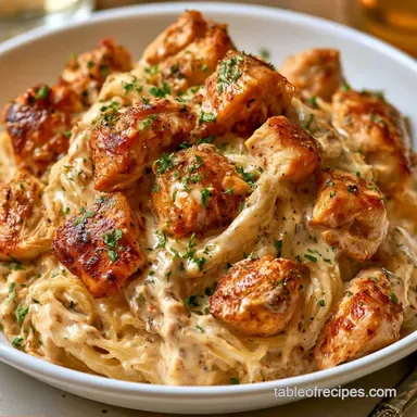 Spaghetti Squash Alfredo with Chicken