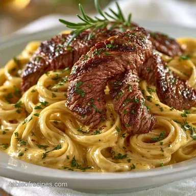 Creamy Steak Fettuccine in 35 Minutes