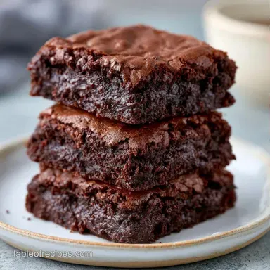 Double Chocolate Brookies with Cocoa Powder Recipe Card