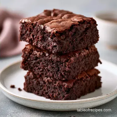 Double Chocolate Brookies with Cocoa Powder