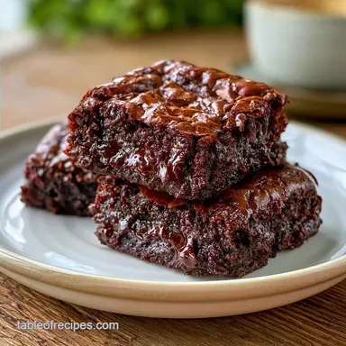 Cocoa Brookies for 24 Servings