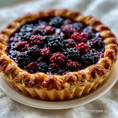 Easy 6-Serving Blackberry Cobbler Recipe Card