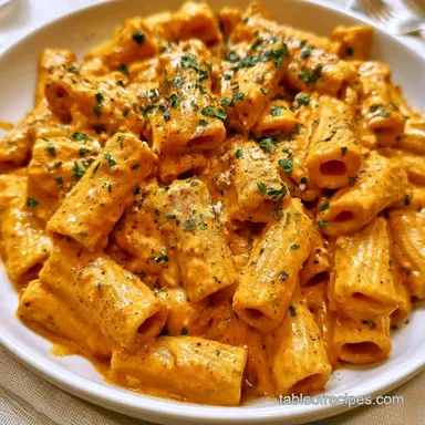 Easy Pumpkin Pasta in 30 Minutes Recipe Card