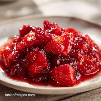 Strawberry Freezer Jam Recipe: A Vibrant Spread in 21 Minutes Recipe Card