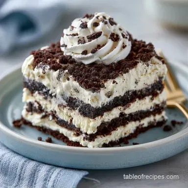 Four Ingredient Ice Cream Cake for 16 Recipe Card