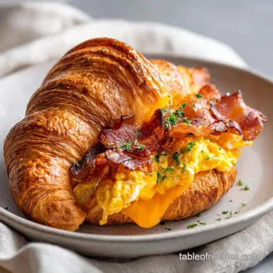 Croissant Breakfast Sandwich Meal Prep: Fluffy and Golden