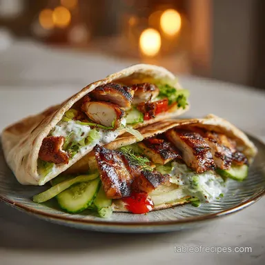 Kalimera's Greek Chicken Gyros Meal Prep Recipe Card