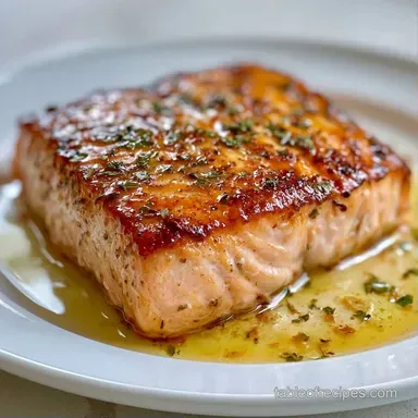 Olive Oil Salmon in 30 Minutes Recipe Card