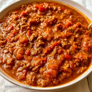 Pumpkin Chili with Ground Turkey Recipe Card