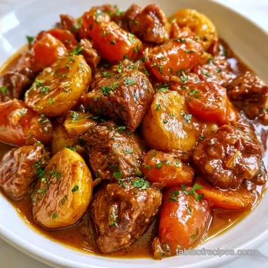 Hearty Beef Stew for 8 Servings