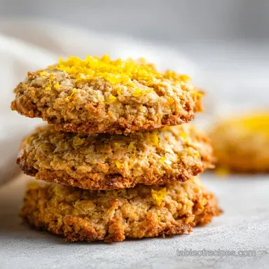 Lemon Oatmeal No Bake Cookies in 40 Min Recipe Card