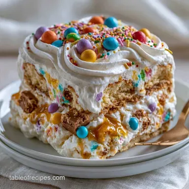 Candy Ice Cream Sandwich Cake for 12