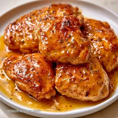 Maple Mustard Glazed Chicken for 4 Recipe Card