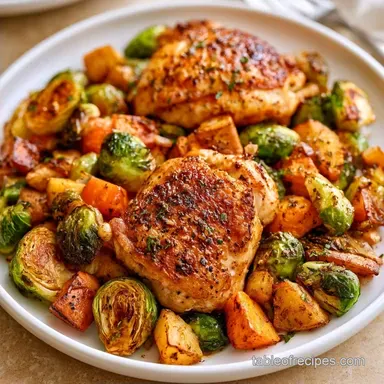 Sheet Pan Chicken with Maple Glaze
