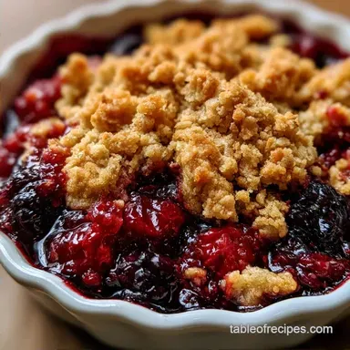 Mixed Berry Cobbler Recipe for 10 Servings