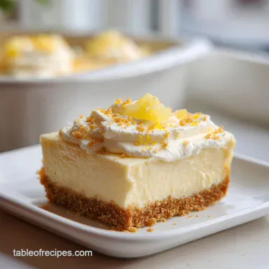 No Bake Pineapple Cream Dessert: Creamy