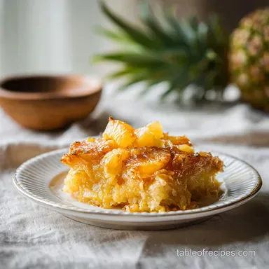 Old Fashioned Pineapple Casserole Baked in 40 Minutes