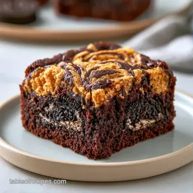 Oreo Chocolate Brookies in 45 Minutes Recipe Card