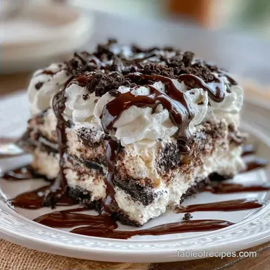 Oreo Ice Cream Sandwich Cake for 12