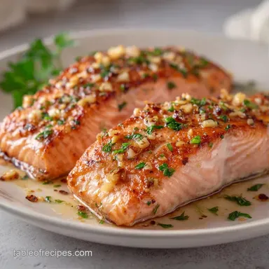 Oven Roasted Salmon Fillet in 25 Minutes Recipe Card