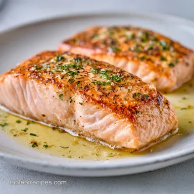 Pan Fried Salmon in 15 Minutes Recipe Card