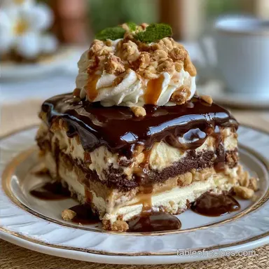 PB Chocolate Ice Cream Cake: 12 Slices