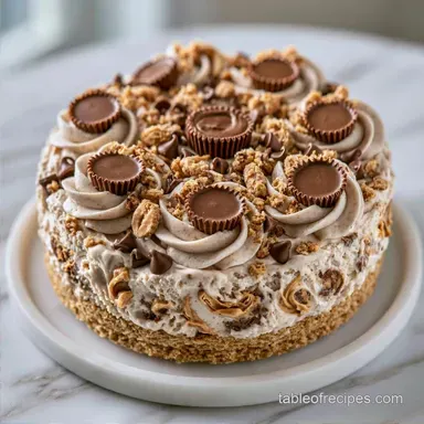 Peanut Butter Cup Ice Cream Cake for 12
