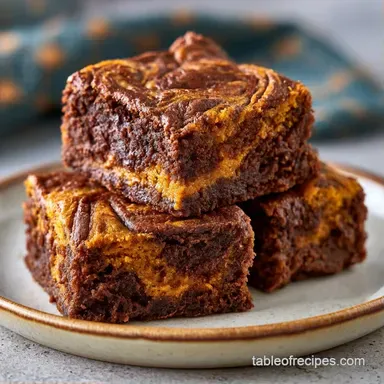 Pumpkin Spice Brookies in 55 Minutes Recipe Card