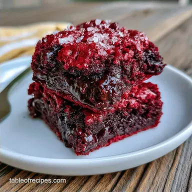 Red Velvet Brookie Bars in 1 Hour