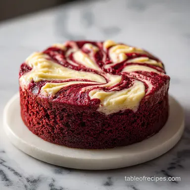 Red Velvet Swirl Cake in 1 Hour Recipe Card