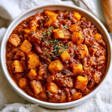 Roasted Butternut Squash Chili for 6