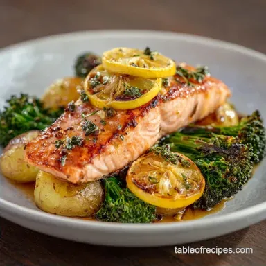 Roasted Sheet Pan Salmon for 4 Servings