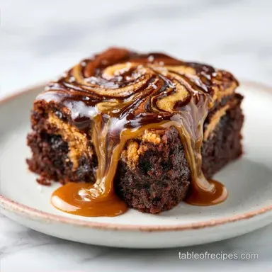Salted Caramel Brookies in 55 Minutes